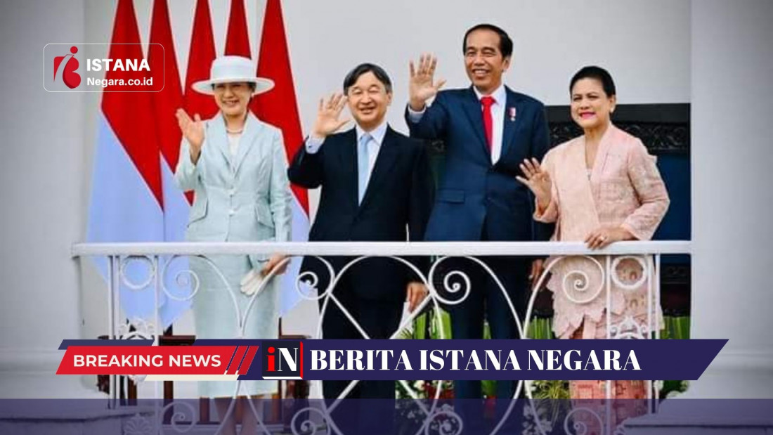 Presiden Joko Widodo dan Ibu Iriana Jokowi Bersama Kaisar Jepang Naruhito Beserta Permaisuri Masako Tanam Pohon Gaharu di Istana Kepresidenan Bogor, 19 Juni 2023