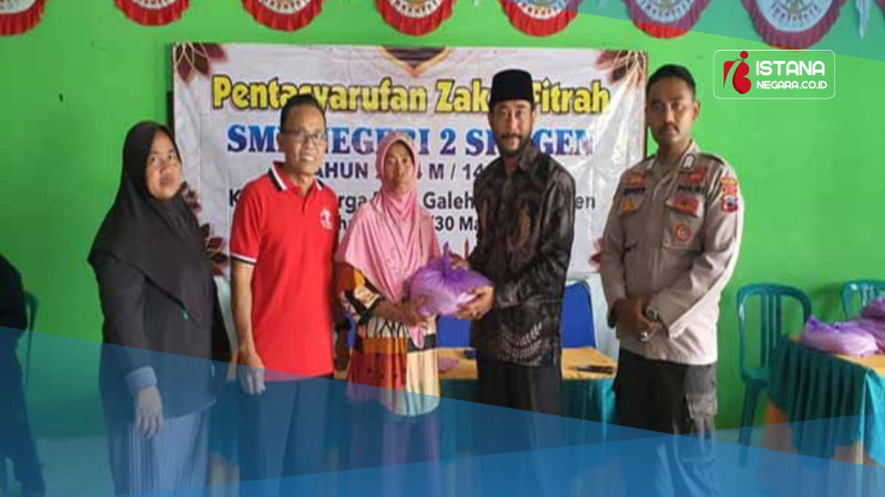 Kolaborasi Sukses: SMP Negeri 2 Sragen dan Desa Galeh Tangen Gelar Pentasyarufan Zakat Fitrah