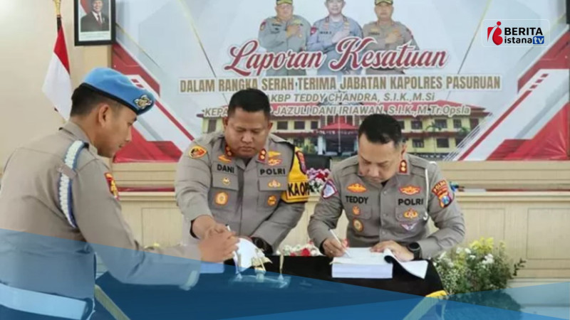 Sertijab AKBP Jazuli Dani Irawan resmi menggantikan AKBP Teddy Chandra (Foto: Dok. Istimewa)
